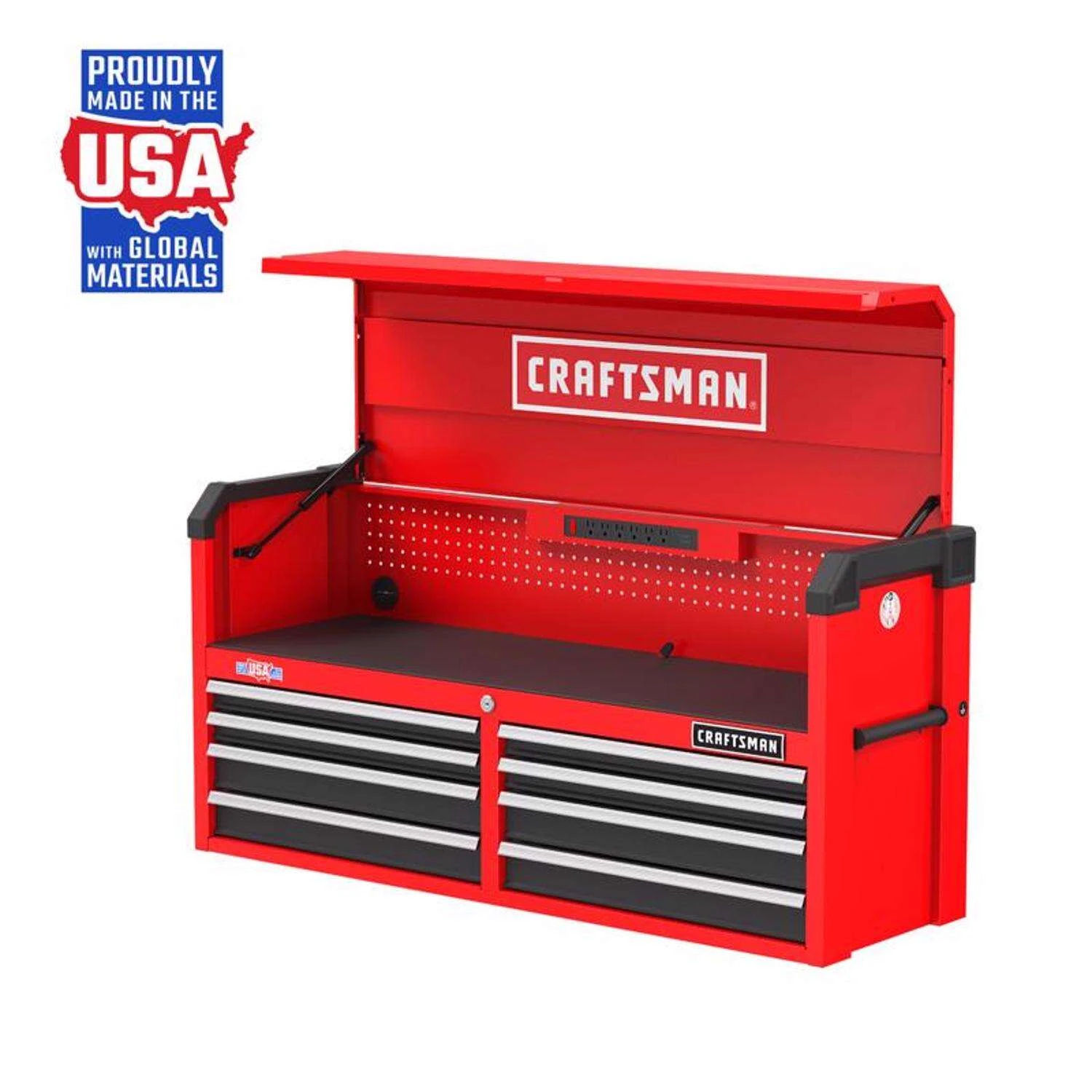 Craftsman S2000 52 In. 8 Drawer Steel Tool Chest 28 In. H X 19 In. D 4 Craftsman S2000 52 In. 8 Drawer Steel Tool Chest 28 In. H X 19 In. D - Image 2