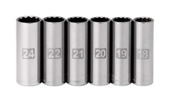 Craftsman 24 Mm X 1/2 In. Drive Metric 12 Point Standard Socket Set 6 Pc