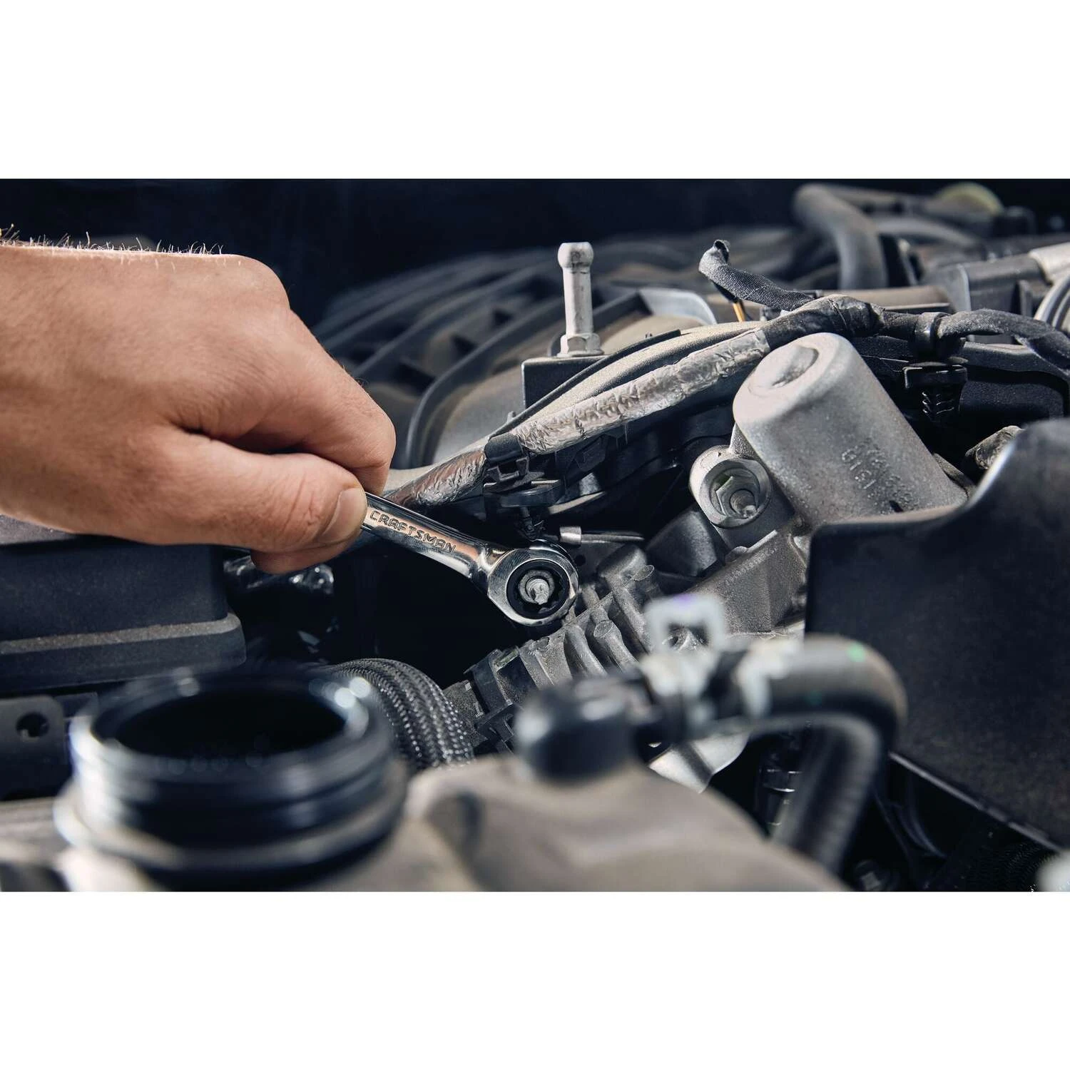 Craftsman SAE Stubby Ratcheting Combination Wrench Set 7 Pc 6 Craftsman SAE Stubby Ratcheting Combination Wrench Set 7 Pc - Image 4