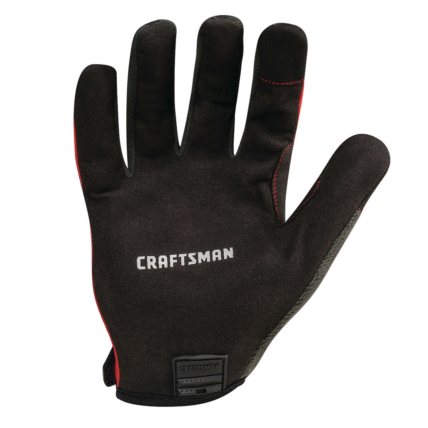 Craftsman L Polyester Black/Red Gloves 4 Craftsman L Polyester Black/Red Gloves - Image 2