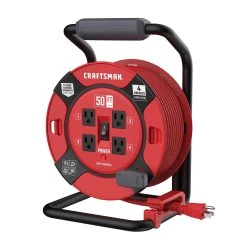 Craftsman 50 Ft. L PVC Cord Reel