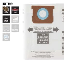 Craftsman 1 In. L X 10 In. W Wet/Dry Vac Filter Bag 5-8 Gal 3 Pc -Professional Tools Discount Store c67dd941 1708 4608 9528 9adcf9f13e47