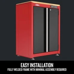 Craftsman 42 In. H X 26.5 In. W X 22.75 In. D Black/Red Steel 2-Door Cabinet -Professional Tools Discount Store c83a6791 c4ef 4e2e 8530 9938944d0fc8