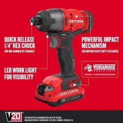 Craftsman V20 Cordless Brushed 5 Tool Combo Kit 12 Craftsman V20 Cordless Brushed 5 Tool Combo Kit -Professional Tools Discount Store c863ec55 f26a 47a0 afb5 660e2b7a2420