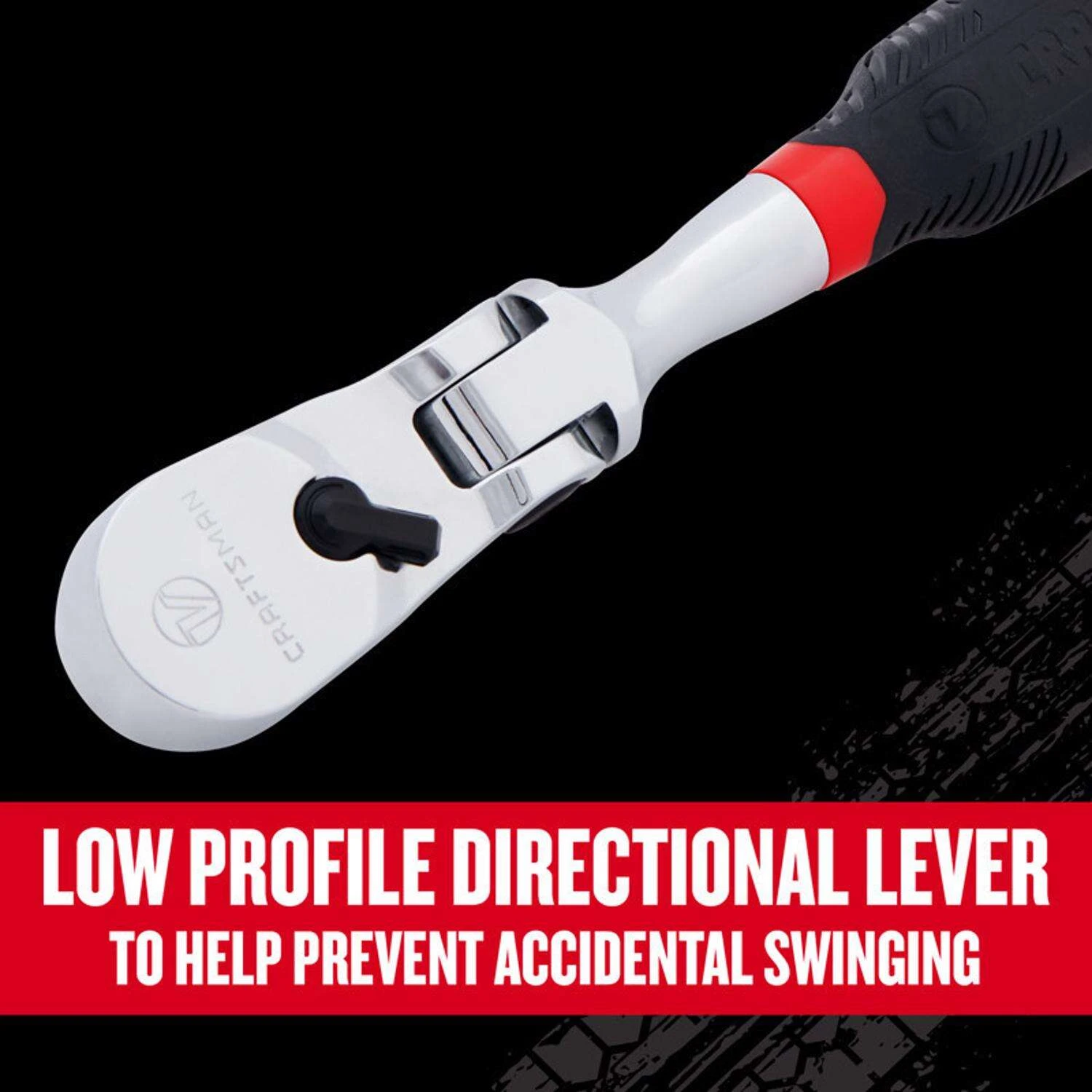 Craftsman V-Series 3/8 In. Drive Comfort Grip Flex Head Ratchet 96 Teeth 8 Craftsman V-Series 3/8 In. Drive Comfort Grip Flex Head Ratchet 96 Teeth - Image 6