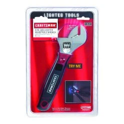 Craftsman 9 In. Metric And SAE Adjustable Wrench 9 In. L 1 Pc