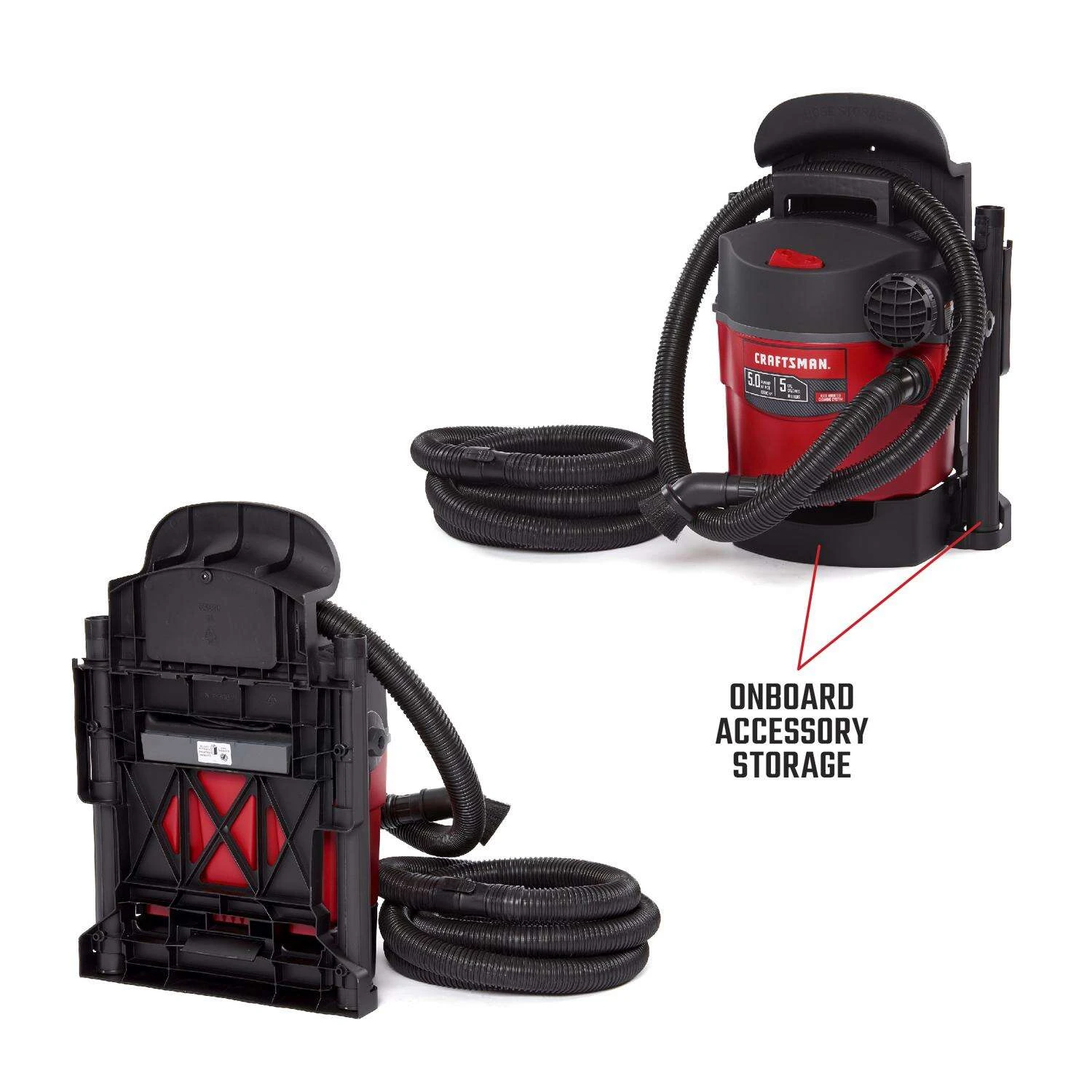 Craftsman 5 Gal Corded Wet/Dry Vacuum 5 Amps 120 V 5 HP 6 Craftsman 5 Gal Corded Wet/Dry Vacuum 5 Amps 120 V 5 HP - Image 4