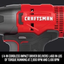 Craftsman V20 Cordless Brushed 2 Tool Drill/Driver And Impact Driver Kit 16 Craftsman V20 Cordless Brushed 2 Tool Drill/Driver And Impact Driver Kit -Professional Tools Discount Store d478eb36 a52d 4cb4 9b56 2840a194f6a1