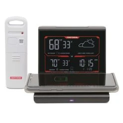 Craftsman Instant Read Digital Weather Forecaster W/ Charging Pad