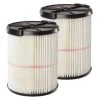 Craftsman 6.75 In. D General Purpose Wet/Dry Vac Cartridge Filter 5-20 Gal 2 Pc -Professional Tools Discount Store d613fed8 f0ab 43c0 b464 9a78ba38f612