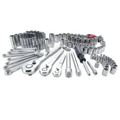 Craftsman 1/4, 3/8 And 1/2 In. Drive Metric And SAE 6 And 12 Point Mechanic's Tool Set 135 Pc