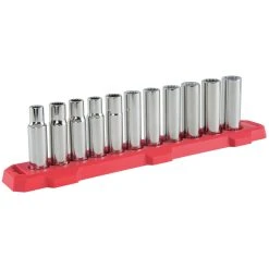 Craftsman 1/2 In. Drive Metric 12 Point Deep Socket Set 11 Pc