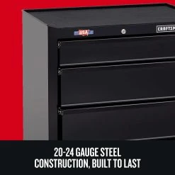 Craftsman 26 In. 4 Drawer Steel Rolling Tool Cabinet 32 In. H X 18 In. D 11 Craftsman 26 In. 4 Drawer Steel Rolling Tool Cabinet 32 In. H X 18 In. D -Professional Tools Discount Store e850d951 7d14 4591 8947 1a97b82746fa