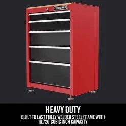 Craftsman 42 In. H X 31.5 In. W X 22.8 In. D Black/Red Steel Cabinet -Professional Tools Discount Store e89f28ca 8643 491c 96d3 da74aafb9af1
