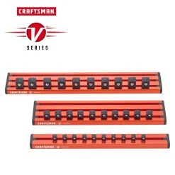 Craftsman V-Series 1/4, 3/8 And 1/2 In. Drive Magnetic Socket Rail Set 3 Pc -Professional Tools Discount Store eb32e42a 59c7 4ca6 8f02 ac3af6946611