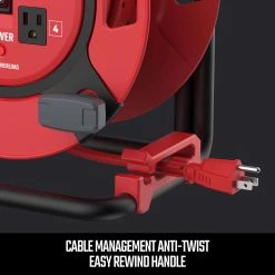 Craftsman 1 Ft. L PVC Cord Reel -Professional Tools Discount Store eee72d7f 0960 43cd 92b1 f77afab29cdc