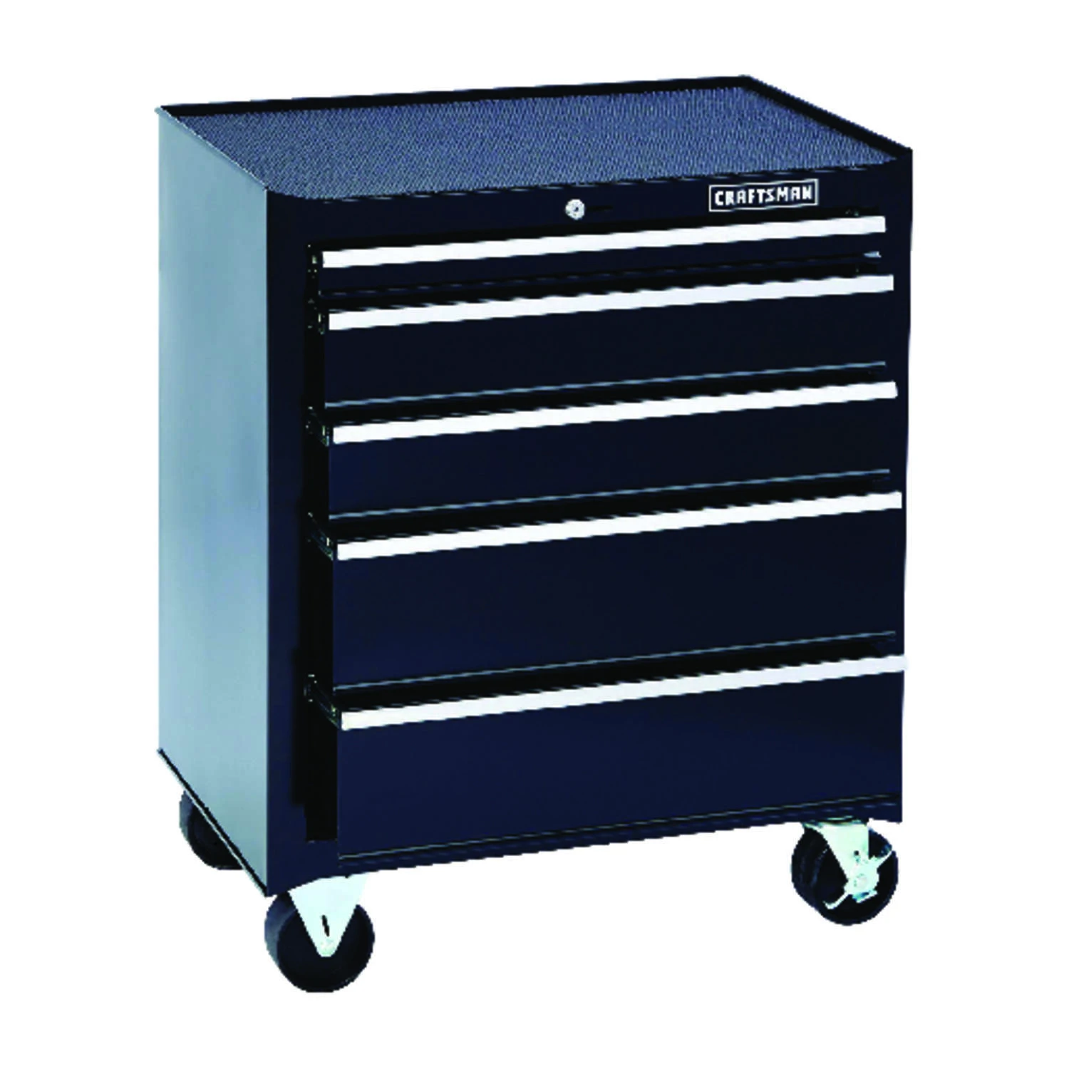 Craftsman 26 In. 5 Drawer Steel Rolling Tool Cabinet 32-1/2 In. H X 18 In. D 3 Craftsman 26 In. 5 Drawer Steel Rolling Tool Cabinet 32-1/2 In. H X 18 In. D