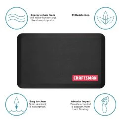 Craftsman 20 In. W X 32 In. L Black Polyurethane Foam Anti Fatigue Mat 14 Craftsman 20 In. W X 32 In. L Black Polyurethane Foam Anti Fatigue Mat -Professional Tools Discount Store ef54292f e542 41d3 8aa6 9a7cde38537c