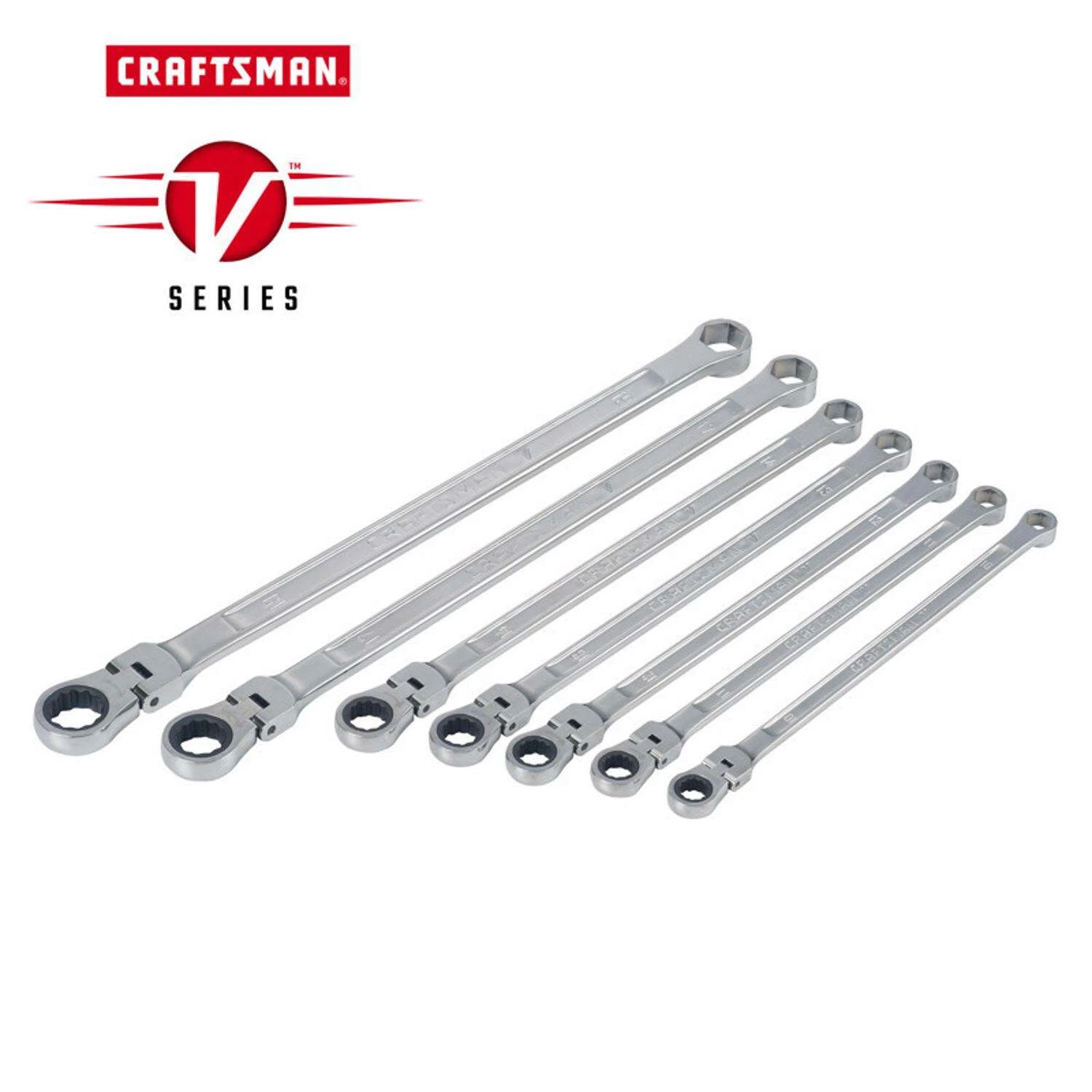 Craftsman V-Series Metric Extra Long Flex Head Box Wrench Set 7 Pc 4 Craftsman V-Series Metric Extra Long Flex Head Box Wrench Set 7 Pc - Image 2