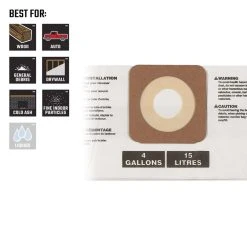 Craftsman 10.6 In. L X 4.1 In. W Wet/Dry Vac Dust Bag 4 Gal 2 Pc 9 Craftsman 10.6 In. L X 4.1 In. W Wet/Dry Vac Dust Bag 4 Gal 2 Pc -Professional Tools Discount Store f523404f fa4c 454c bc64 67448676a502