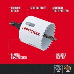 Craftsman Bi-Metal Hole Saw Kit 7 Pc 13 Craftsman Bi-Metal Hole Saw Kit 7 Pc -Professional Tools Discount Store f5931533 e971 4a93 b9fa 3f86374e4a5b