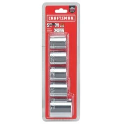 Craftsman 1-1/2 In. X 1/2 In. Drive SAE 12 Point Standard Socket Set 5 Pc -Professional Tools Discount Store fa38069f 3c4b 4573 9216 e2c7e7d50f07