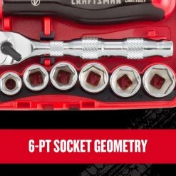 Craftsman V-Series 1/4 In. Drive Metric 6 Point Socket And Tool Set 38 Pc -Professional Tools Discount Store fa97827c 1c68 44db 8e3e 5840256cdbc6