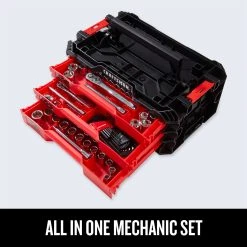 Craftsman VersaStack 1/4, 3/8 And 1/2 In. Drive Metric And SAE 6 Point Mechanic's Tool Set 216 Pc -Professional Tools Discount Store facd072d c610 4333 94a5 d507fd778340