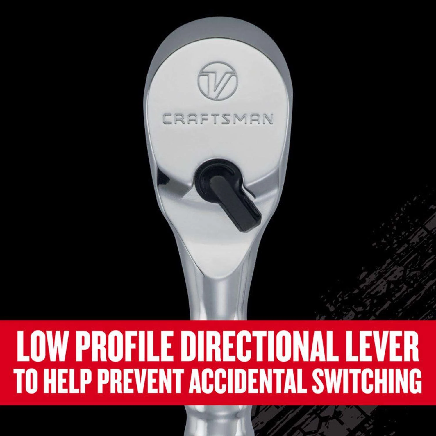 Craftsman V-Series 3/8 In. Drive Stubby Ratchet 96 Teeth 5 Craftsman V-Series 3/8 In. Drive Stubby Ratchet 96 Teeth - Image 3